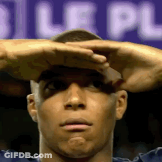 Man Covering Eyes In Front Of Purple Sign GIF