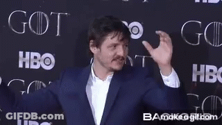 Man Covering Eyes With Got HBO Got Sign GIF