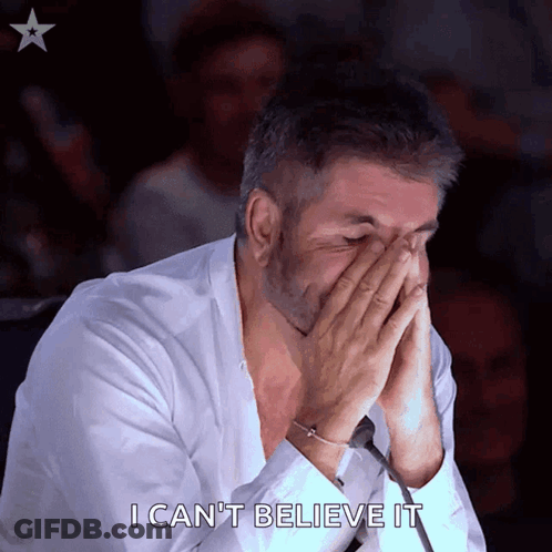 Man Covering Face I Can't Believe It GIF