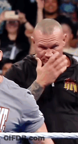 Man Covering Face In Ring GIF