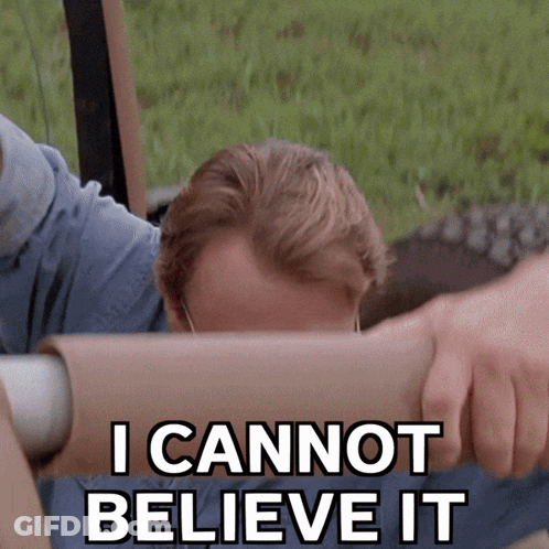 Man Covering Face Saying I Cannot Believe It GIF
