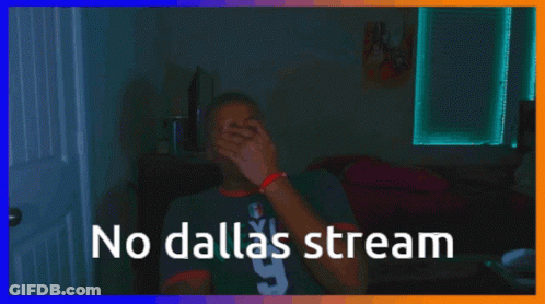 Man Covering Face Saying No Dallas Stream GIF