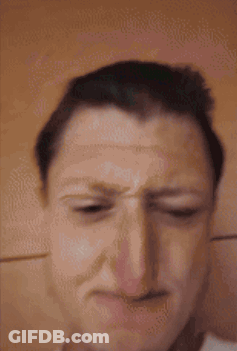 Man Covering Face With Hand Funny Face GIF