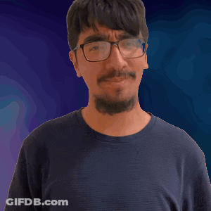 Man Covering Face With Hand In Blue Shirt GIF