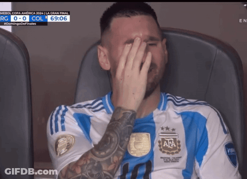 Man Covering Face With Hand Jersey Saying AA GIF