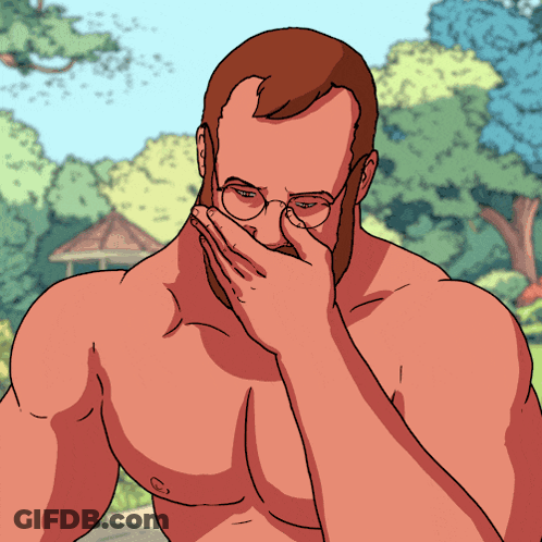 Man Covering Mouth GIF