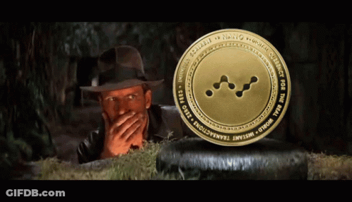Man Covering Mouth Next To Nano Coin GIF