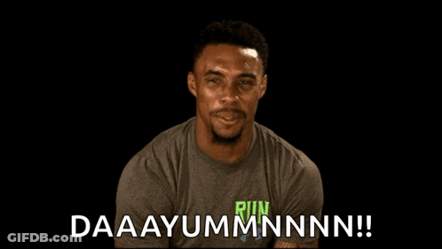 Man Covering Mouth Saying Daaayummnnn GIF