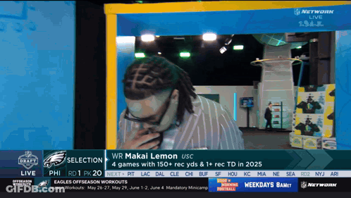 Man Covering Mouth Watching Network Live Football GIF