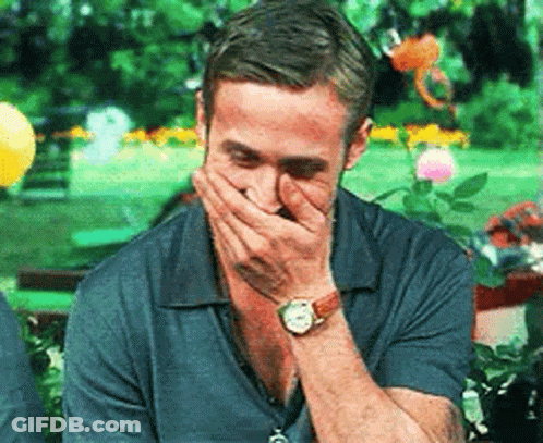 Man Covering Mouth With Hand GIF
