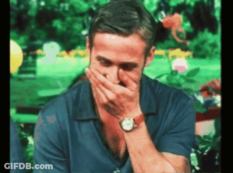 Man Covering Mouth With Hands GIF