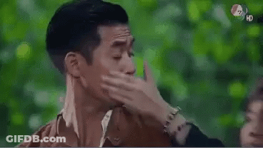 Man Covering Mouth Woman Covering Face GIF
