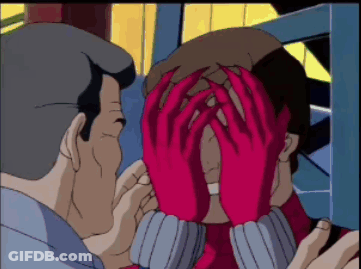 Man Covering Woman's Face With Hands GIF