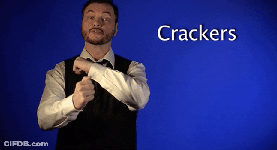 Man Crackers Sign Language GIF