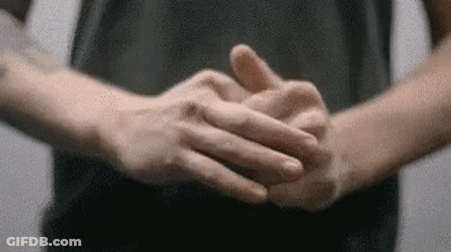 Man Cracking Knuckles GIF