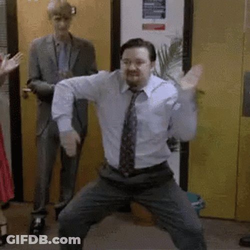 Man Crazy Dancing In The Office GIF