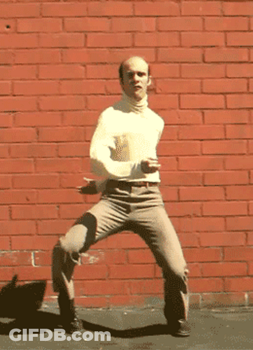 Man Crazy Dancing With His Arms And Legs GIF