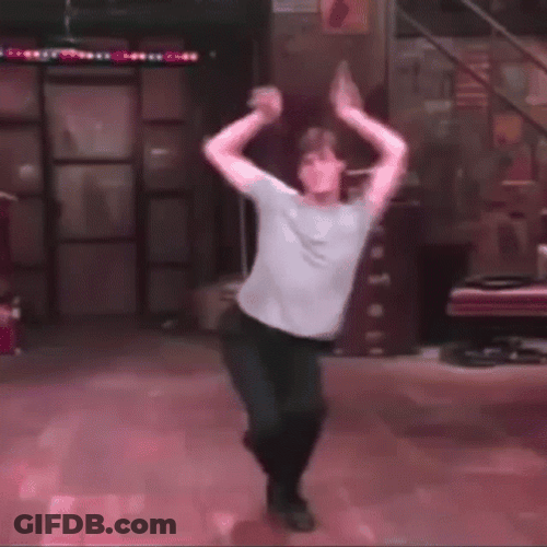 Man Crazy Dancing With His Arms GIF