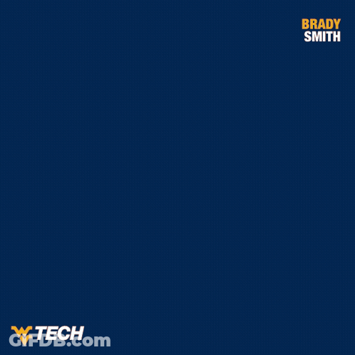 Man Crossed Arms Blue Background Brady Smith GIF