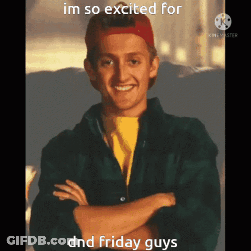 Man Crossed Arms Im So Excited DND Friday GIF