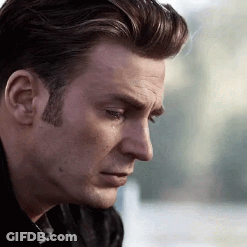 Man Crying Close Up GIF