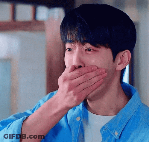 Man Crying Covering Mouth GIF
