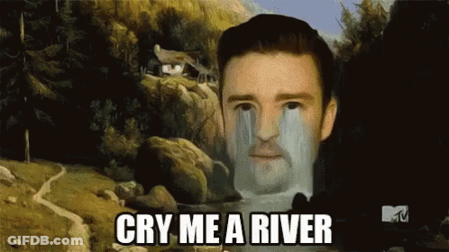 Man Crying Cry Me A River GIF