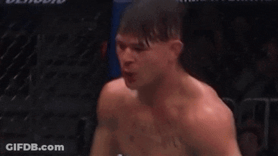 Man Crying During UFC Boxing Match GIF