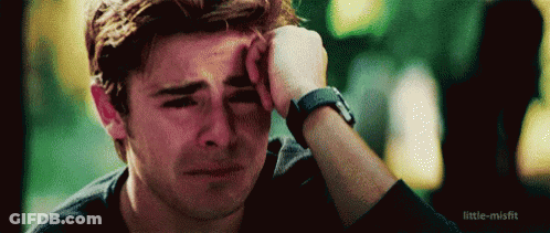 Man Crying Holding Hand To Face GIF