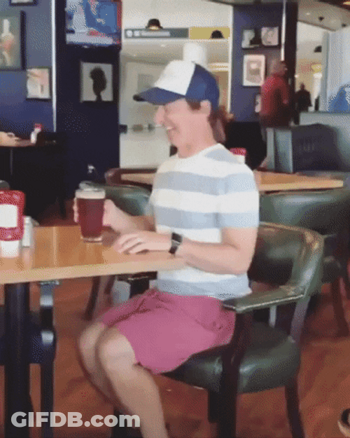 Man Crying In Restaurant GIF