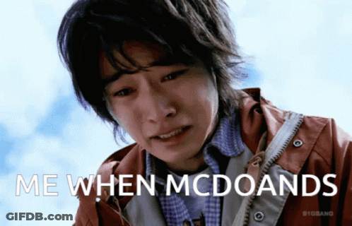 Man Crying Me When Mcdoands GIF
