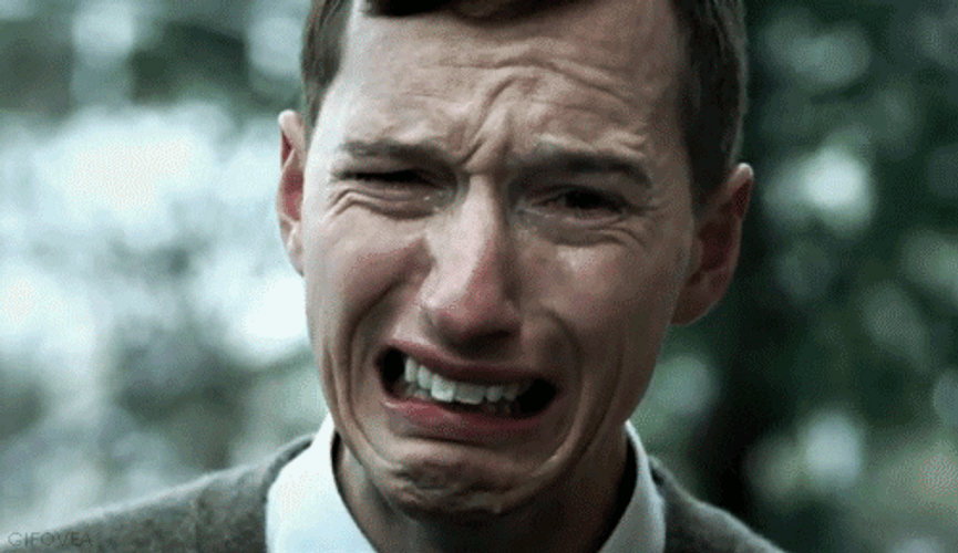 Man Crying Music Video GIF