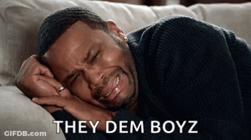 Man Crying On Couch They Dem Boyz GIF