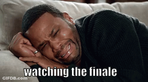 Man Crying On Couch Watching The Finale GIF