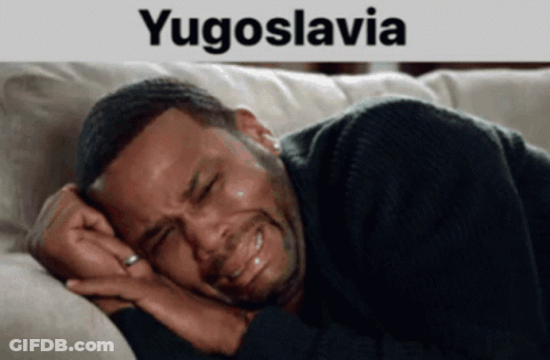 Man Crying On Couch Yugoslavia GIF