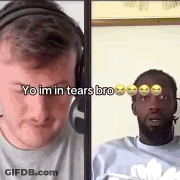 Man Crying On Video Call GIF