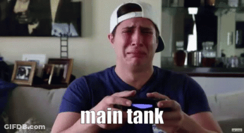 Man Crying Playing Video Game Main Tank GIF
