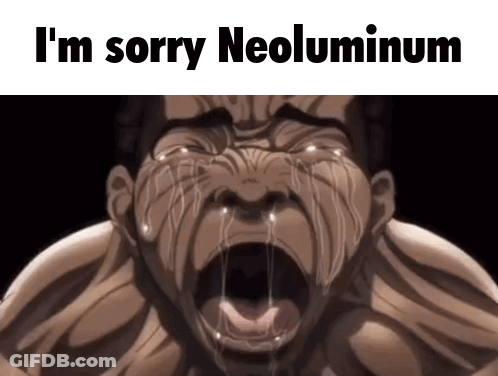 Man Crying Saying I'm Sorry Neoluminium GIF