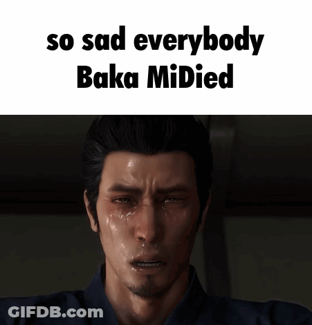 Man Crying So Sad Everybody Baka Mi Died GIF