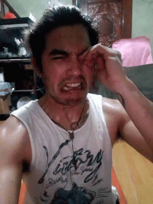 Man Crying Taking Video GIF
