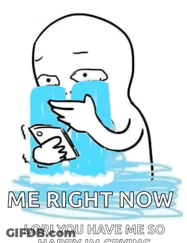 Man Crying While Holding Cell Phone GIF