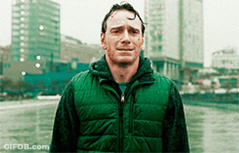 Man Crying While Raining GIF