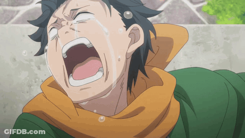 Man Crying With Tears Running Down Face GIF