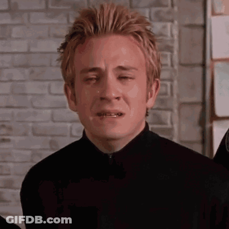 Man Crying With Tears Running Down Face GIF