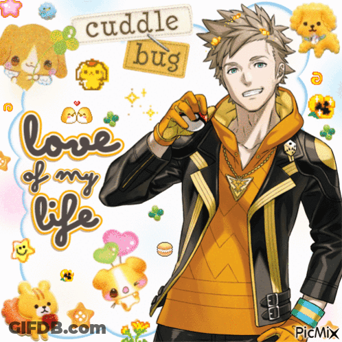 Man Cuddle Bug Love Of My Life GIF