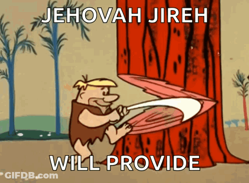 Man Cutting Tree Jehovah Jireh Will Provide GIF