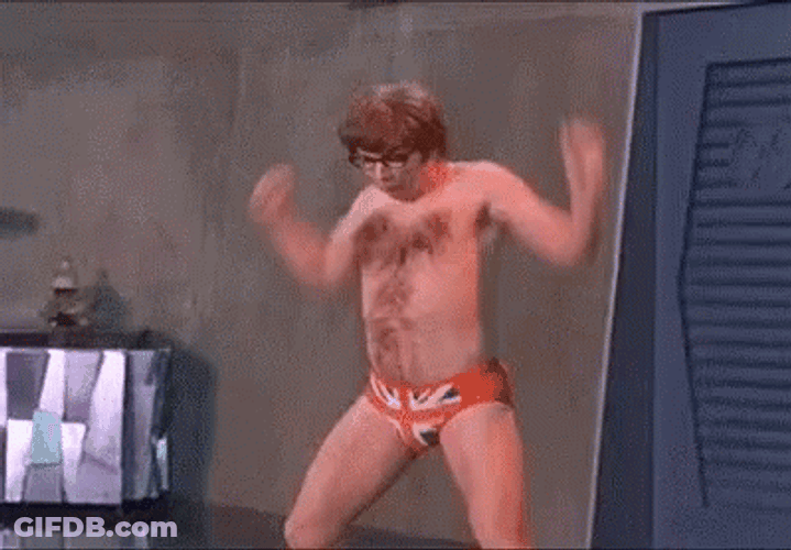 Man Dancing Austin Powers Dance GIF