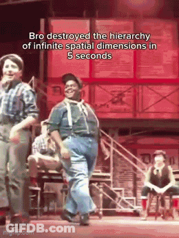 Man Dancing Bro Destroyed The Hierarchy Of Infinite Spatial Dimensions GIF