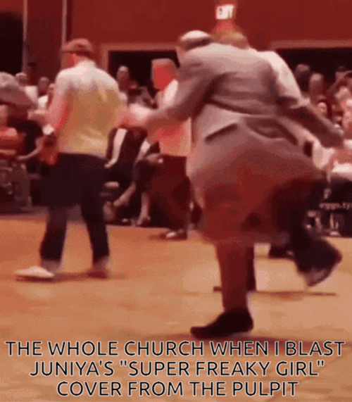 Man Dancing Church Dance Break GIF