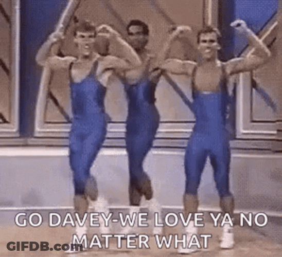 Man Dancing Deal With It Aerobics GIF